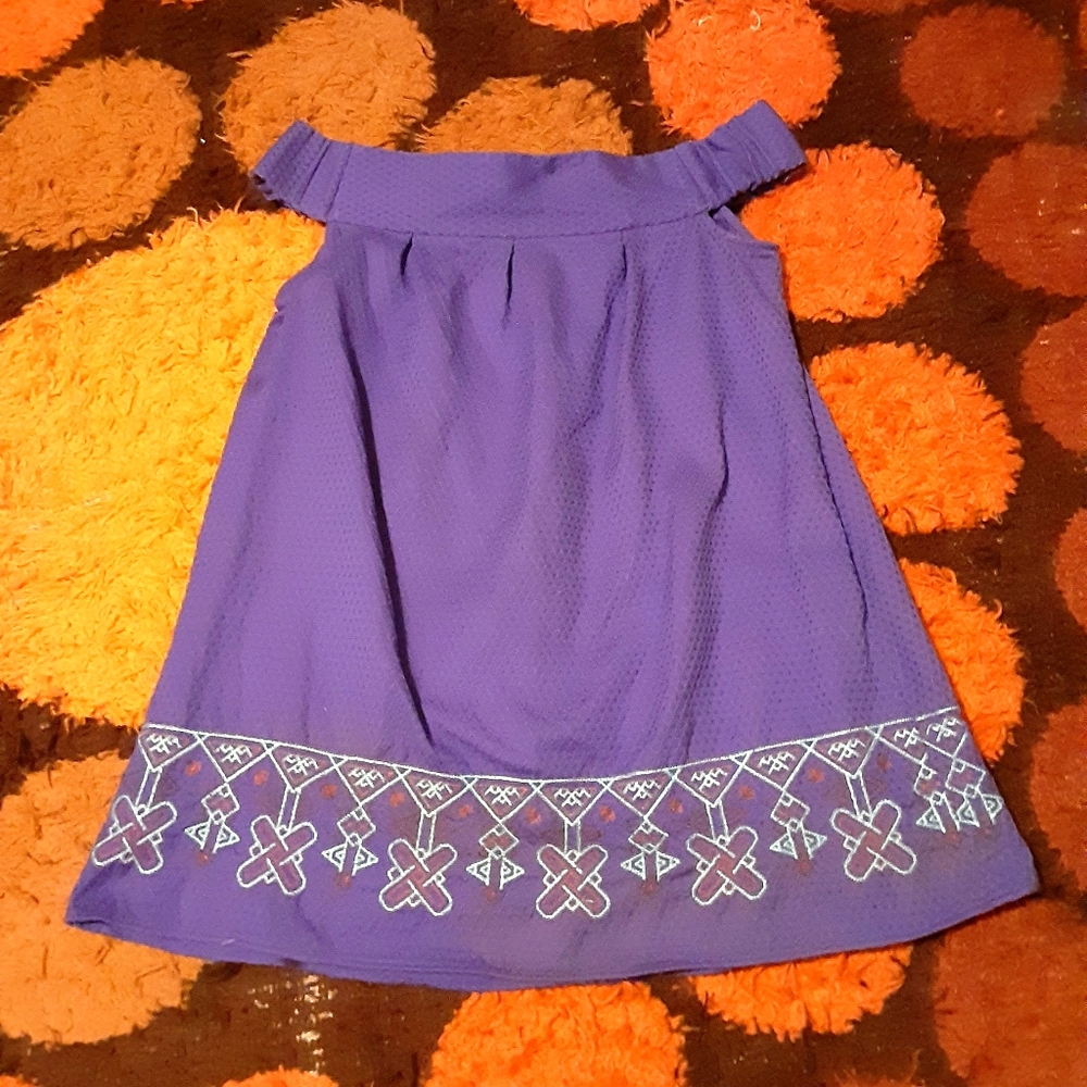 Jlo Y2K off the shoulder mini dress purple